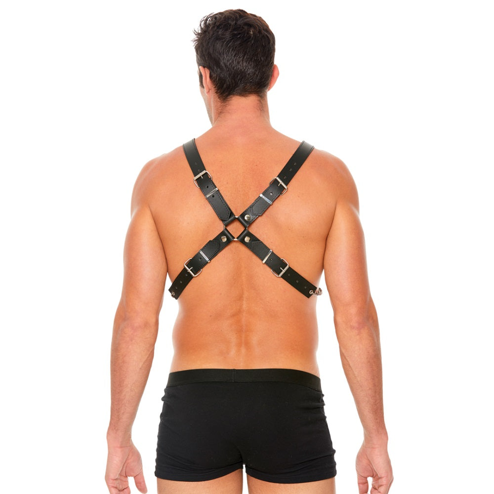 Leather Chain Harness One Size