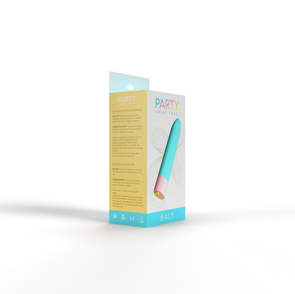 Party Color BALY Bullet Vibrator Blue